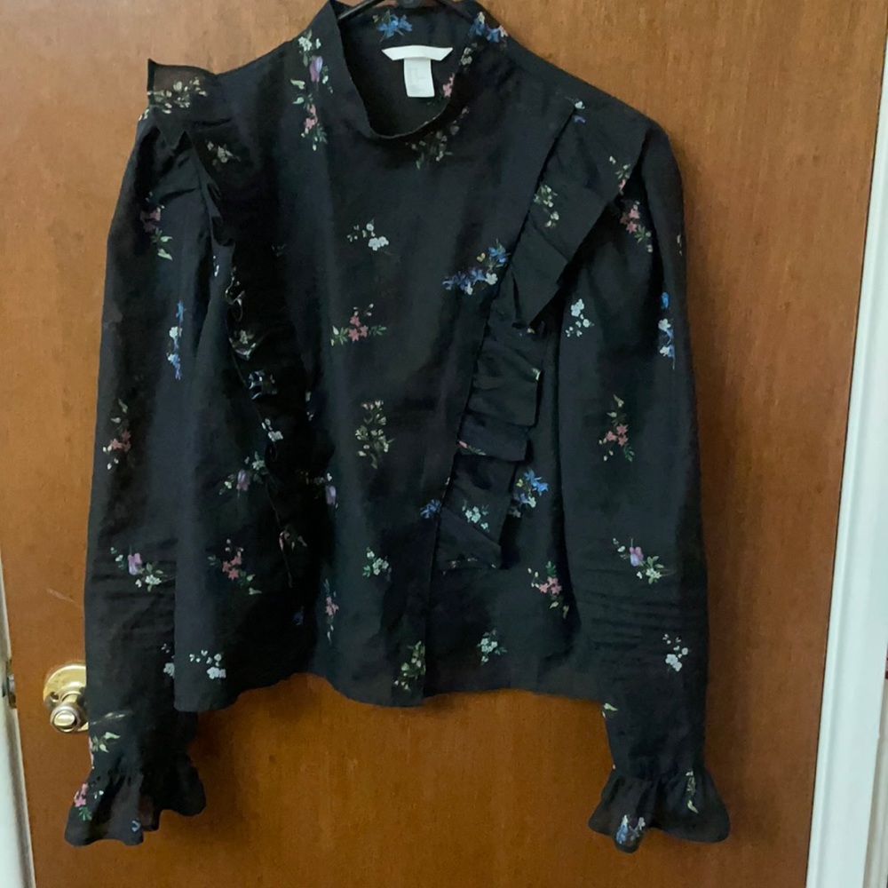 Sheer black shirt